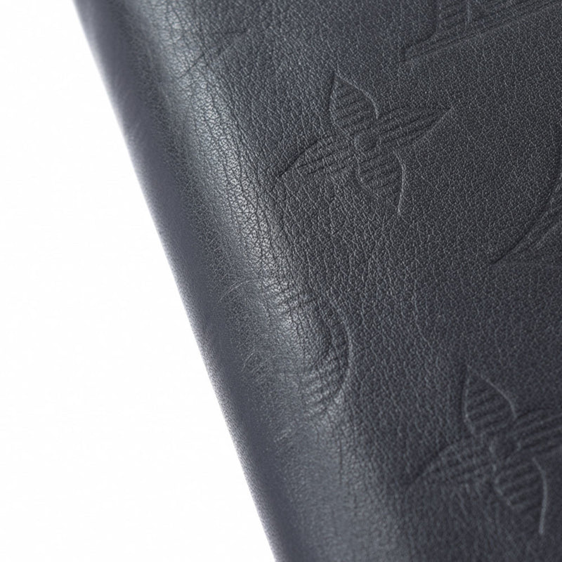 LOUIS VUITTON Monogram Shadow Zippy Vertical Black M62902 Men's Leather Wallet
