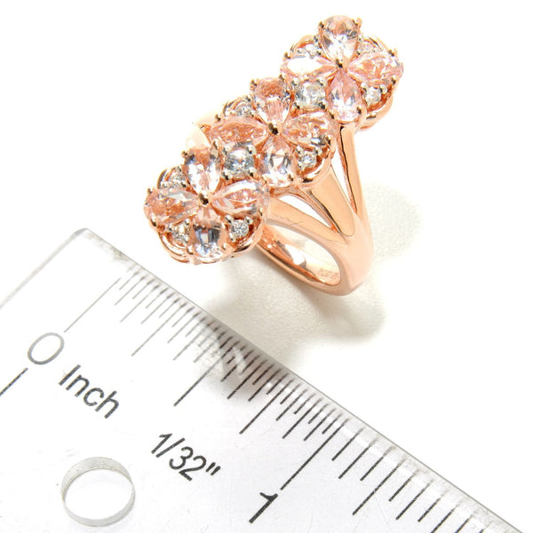 Enchanting Blush Blossom Morganite Ring