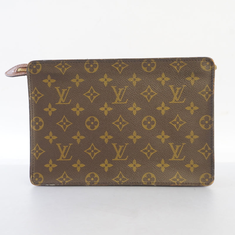 Auth Louis Vuitton Monogram Pochette Homme M51795 MenWomenUnisex Clutch Bag