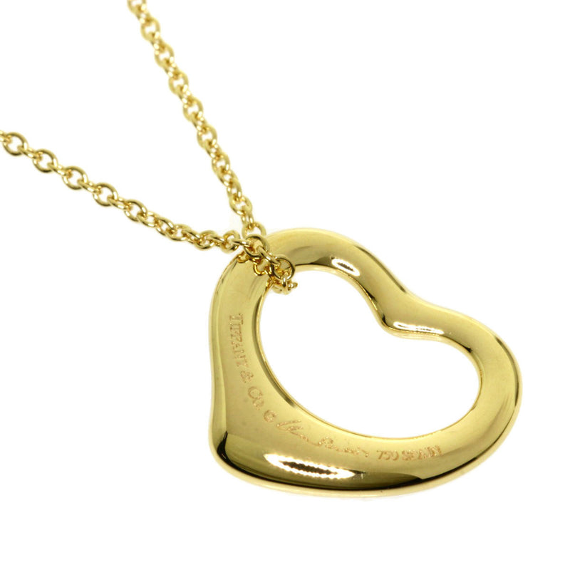 Tiffany Open Heart Necklace K18 Yellow Gold Ladies TIFFANY & Co.