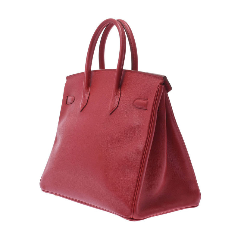 Hermes Birkin 35 Rouge Vif Unisex Kushbel handbag