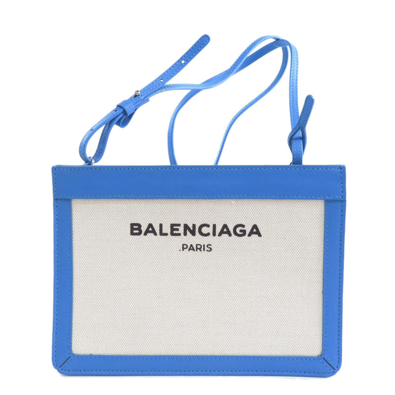 Balenciaga 390641 Navy Pochette Shoulder Bag Canvas / Leather Women's BALENCIAGA