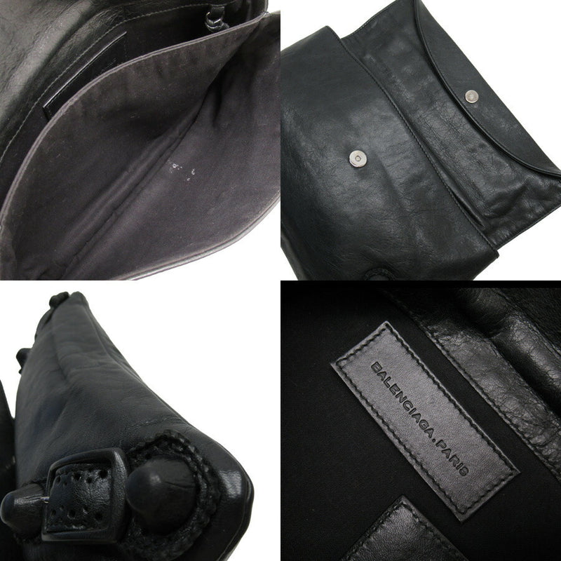 Balenciaga BALENCIAGA Clutch Bag Giant Black Leather