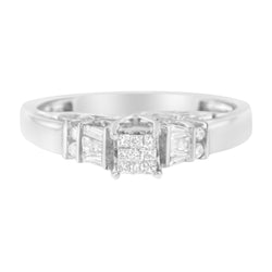 10K White Gold 1/4ct TDW Diamond Promise Ring (H-ISI1-SI2)