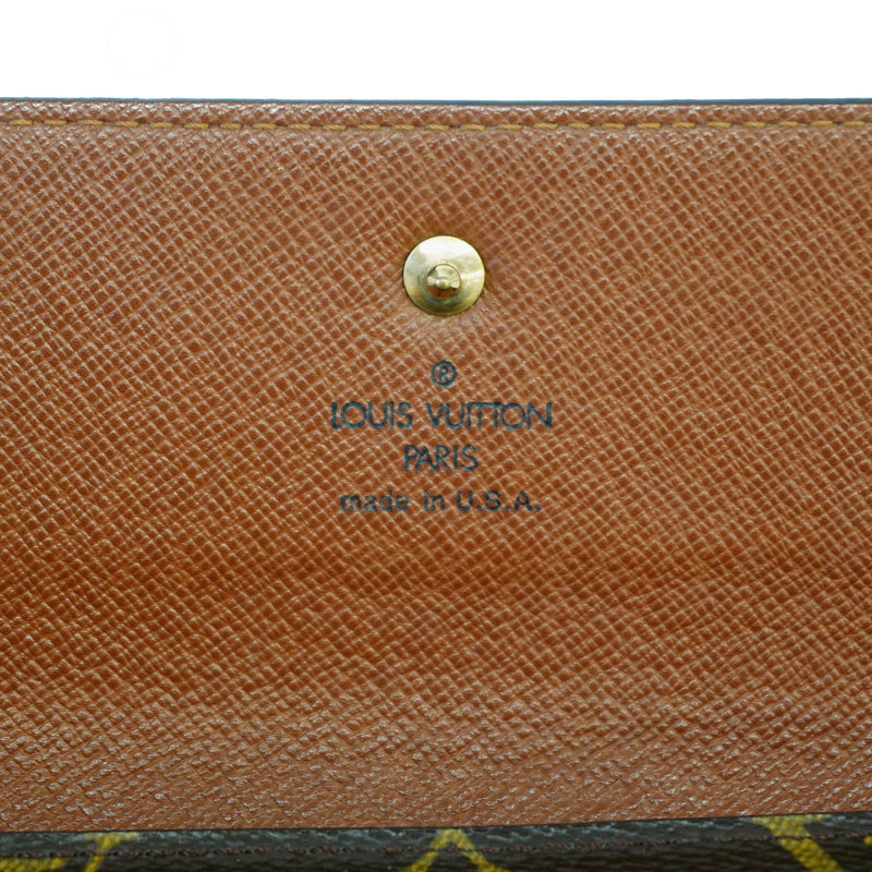 Auth Louis Vuitton Monogram Porto Tresor International M61215 Unisex Wallet