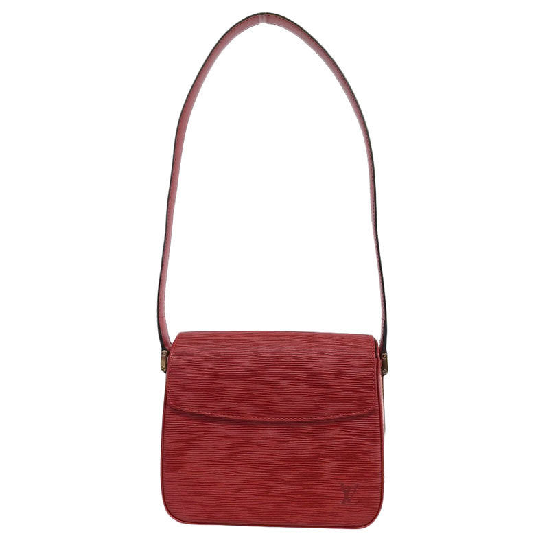 Louis Vuitton Epi Womens Shoulder Bag Castilian Red