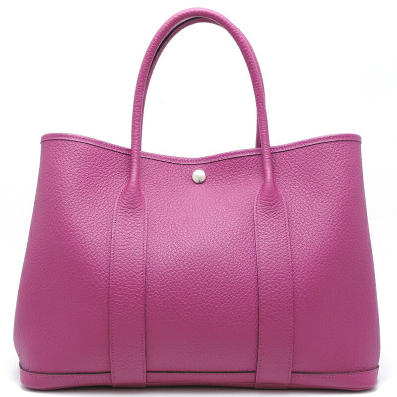 Hermes Garden Party PM Womens Tote Bag Country Rose Purple (Pink)