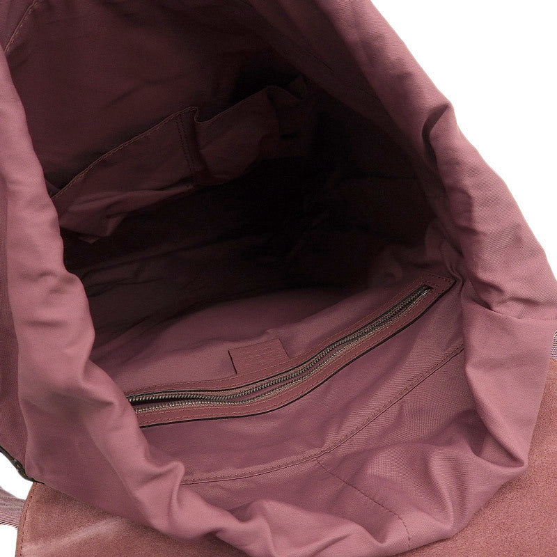 Gucci PVCCanvas Backpack BrownPink