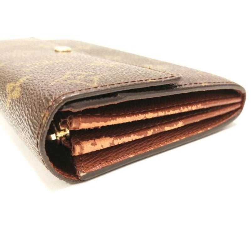 Louis Vuitton Monogram Pochette Portomone Credit M61726 Wallet Long Bi-Fold Ladies