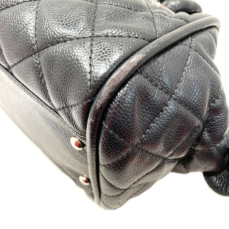 CHANEL Matrasse Handbag Black Caviar Skin
