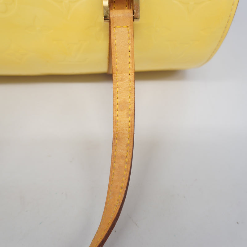 Auth Louis Vuitton Monogram Vernis Bedford M91331 Womens Handbag Pearl