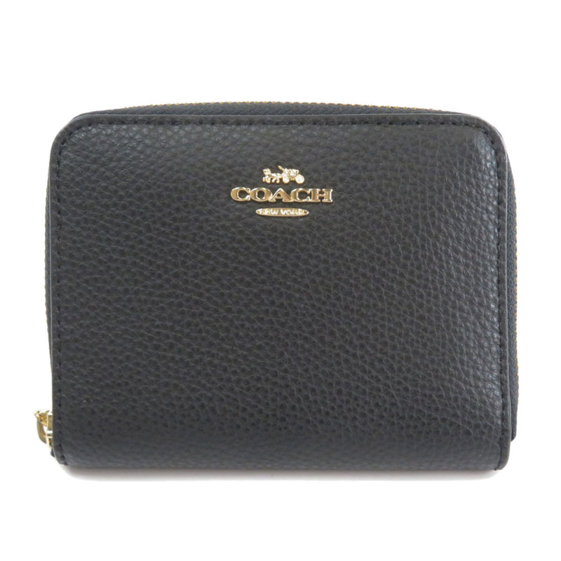 Coach F24808 Logo Motif Bi-Fold Wallet Leather Ladies