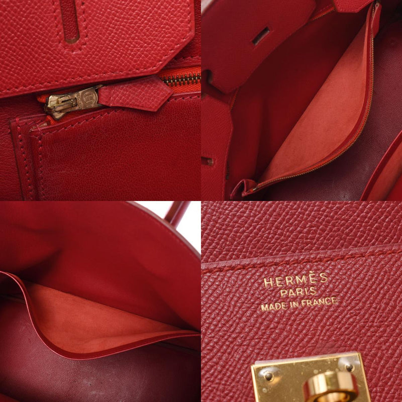Hermes Birkin 35 Rouge Vif Unisex Kushbel handbag
