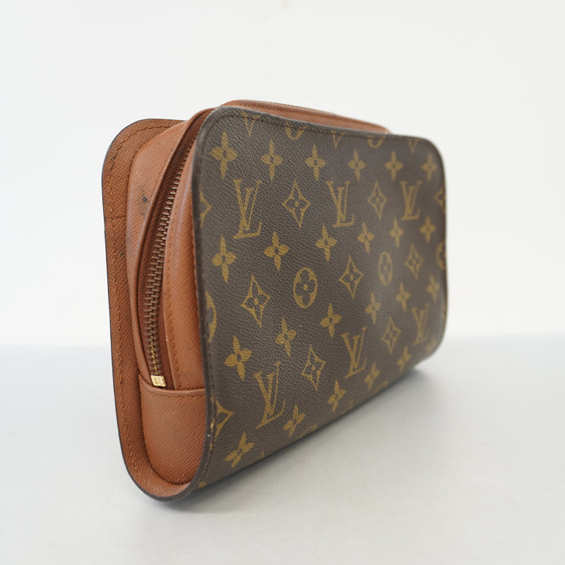 Auth Louis Vuitton Monogram Orsay M51790 Mens Clutch Bag