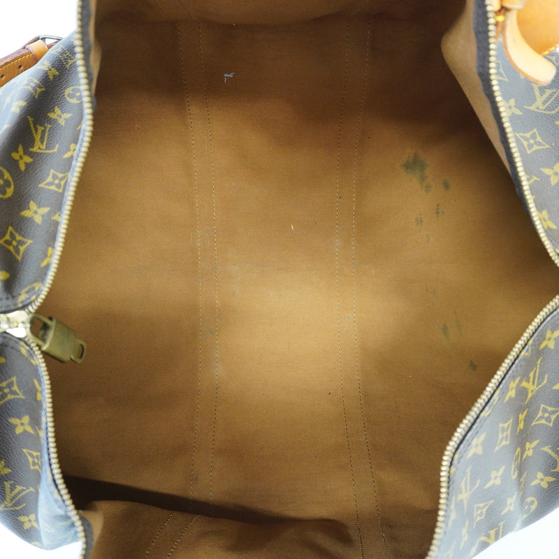 Auth Louis Vuitton Boston Bag Monogram Keepall Bandolier 60 M41412 Unisex