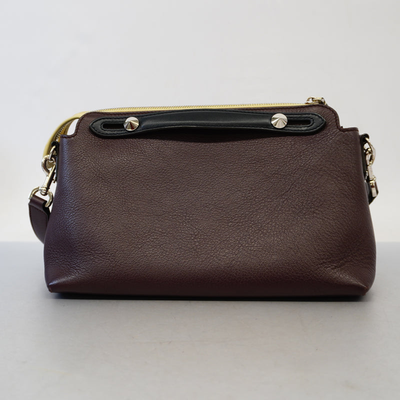 Auth Fendi 2way Bag By The Way Medium Womens Leather HandbagShoulder Bag Brown