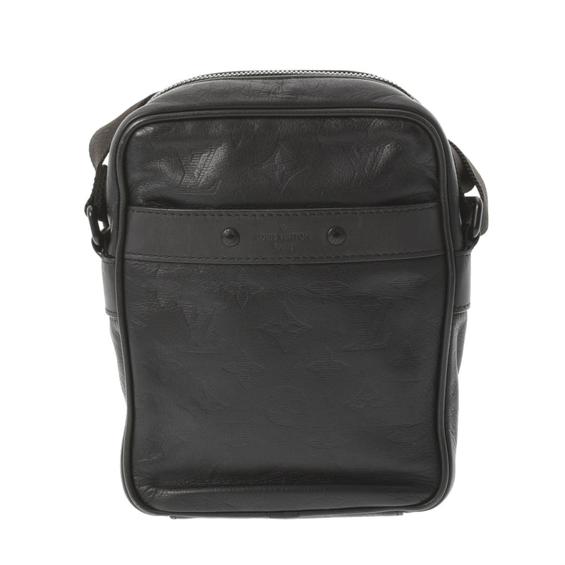 LOUIS VUITTON Monogram Shadow Danube PM Black M43681 Mens Leather Shoulder Bag