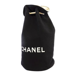 Auth Chanel Shoulder Bag Novelty Canvas Black