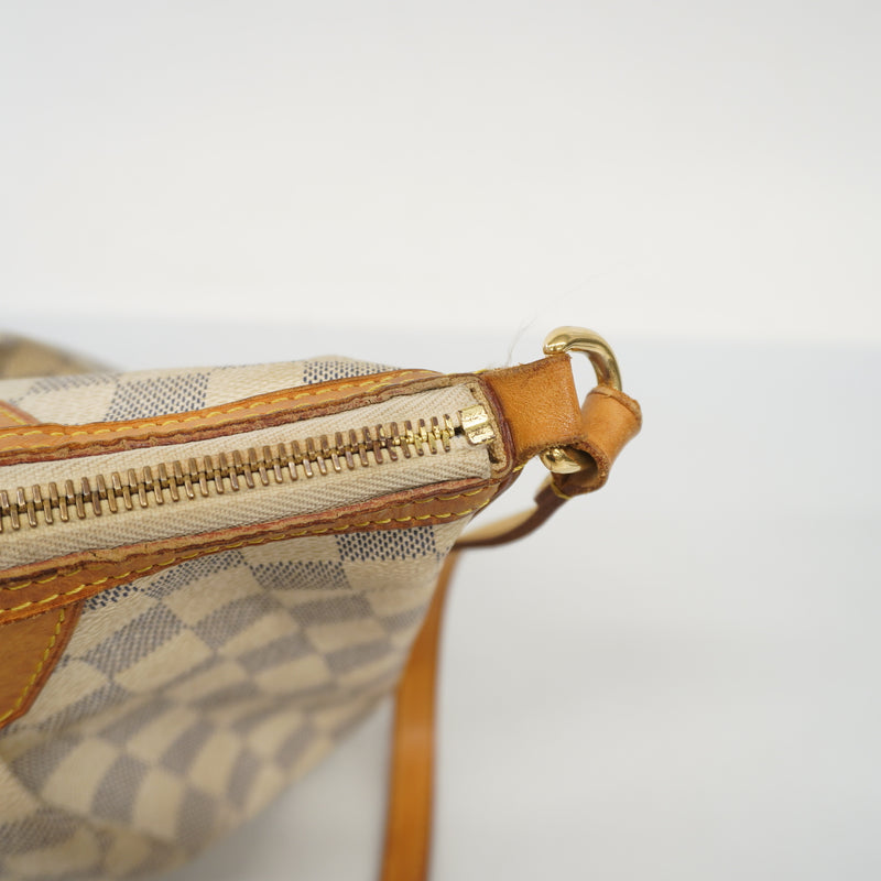Auth Louis Vuitton Shoulder Bag Damier Azur Siracusa PM N41113