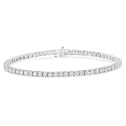 IGI Certified 2.0 Cttw Diamond 14K White Gold Classic 7” Tennis Bracelet (H-I Color, I1-I2 Clarity)