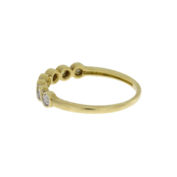 .03ct Diamond Wedding Band Ring 10KT Yellow Gold