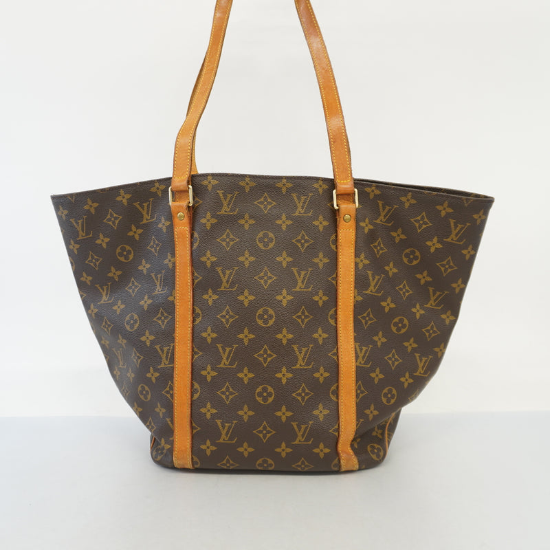 Auth Louis Vuitton Monogram Sack Shopping M51108 Womens Shoulder BagTote Bag