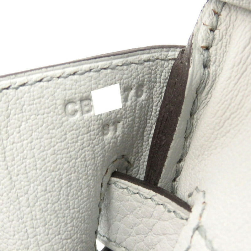 Hermes Birkin 30 Taurillon Clemence Blue Pale C Engraved (2)