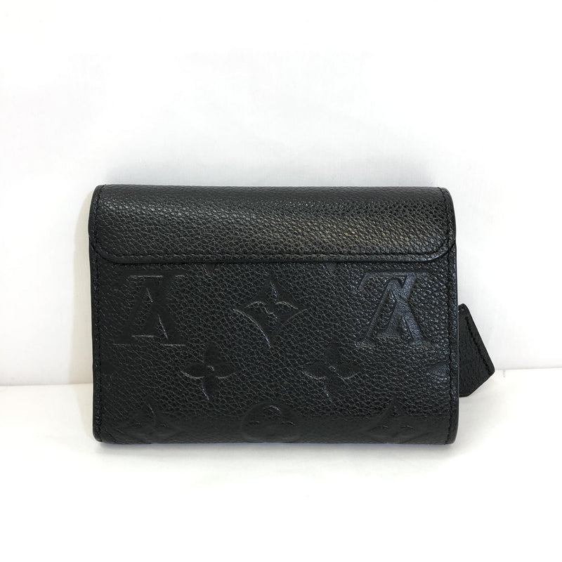 LOUIS VUITTON Tri-Fold Wallet M62184 Portofeuil Ponneuf Monogram Amplant Noir Black Ladies