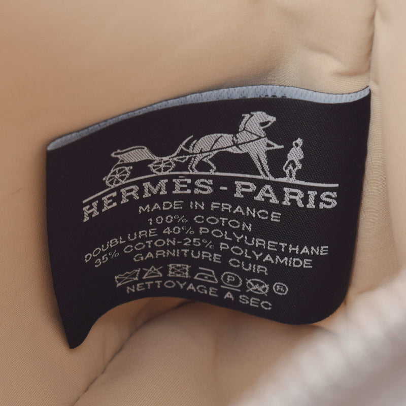 HERMES Hermes Bored Pouch Mini Rayur Locabal Etup / Azul Ladies 100% Cotton
