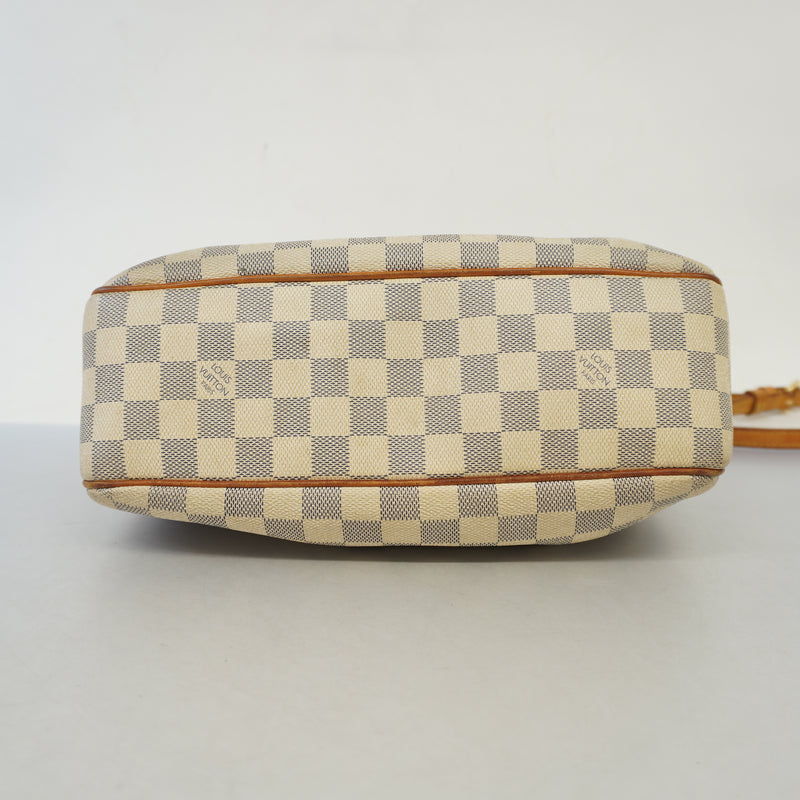 Auth Louis Vuitton Shoulder Bag Damier Azur Siracusa PM N41113