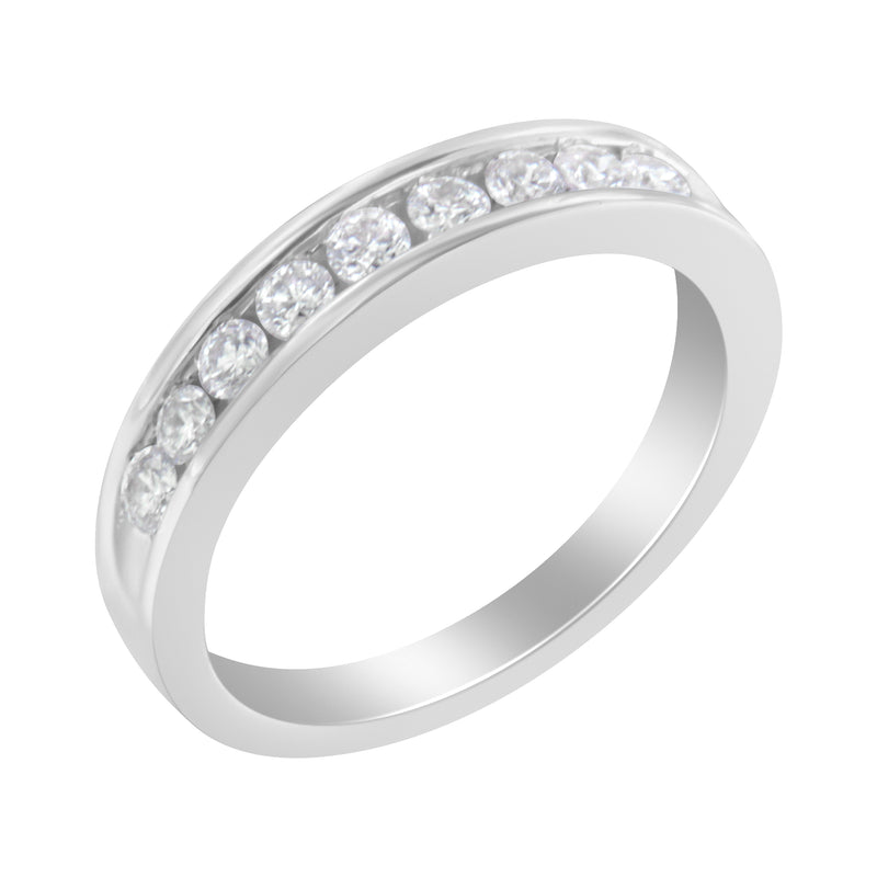 18K White Gold Round-Cut Diamond Ring (1/2 cttw, H-I Color, SI2-I1 Clarity)