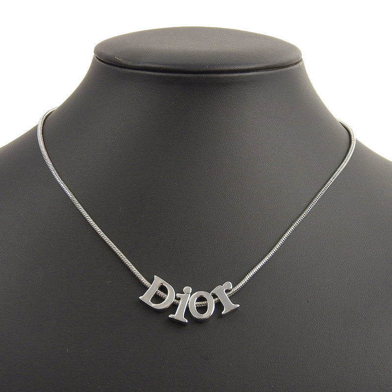 Christian Dior Necklace Womens Pendant Silver