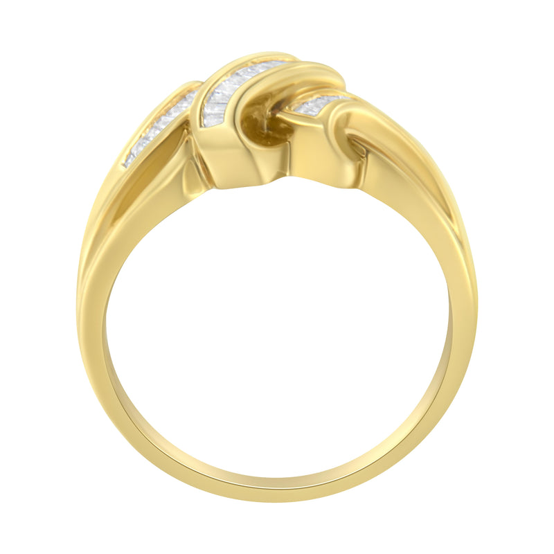 14kt Yellow Gold 1/2ct TDW Diamond Bypass Ring (H-ISI1-SI2)