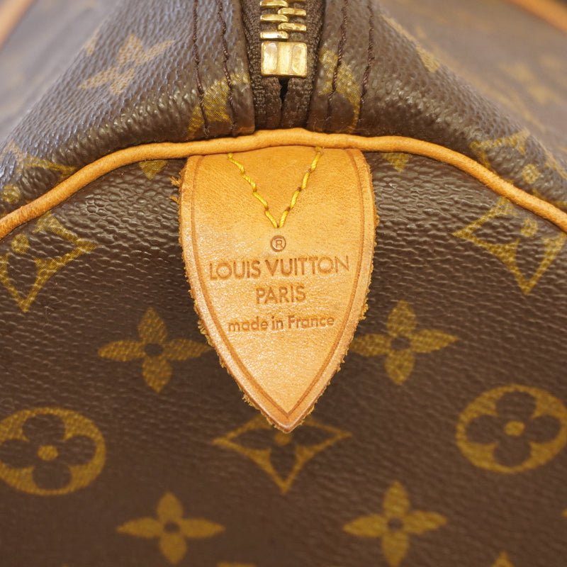 Auth Louis Vuitton Monogram Keepol 55 M41424 MenWomenUnisex Boston BagHandbag