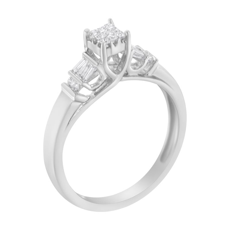 10K White Gold 1/4ct TDW Diamond Promise Ring (H-ISI1-SI2)