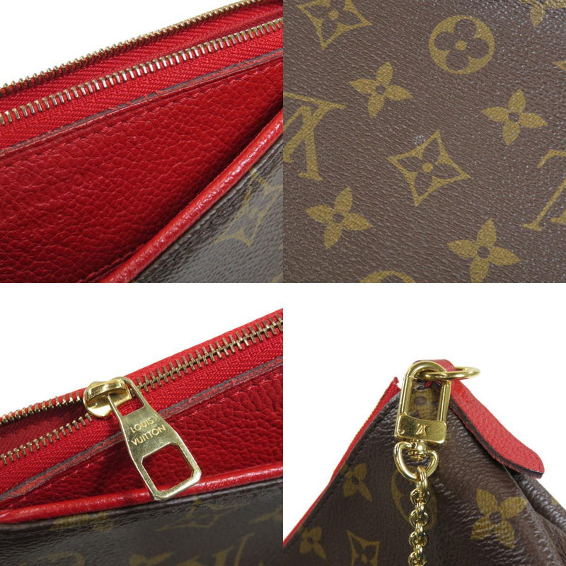 Louis Vuitton M41638 Palas Clutch Monogram Handbag Canvas Ladies LOUIS VUITTON