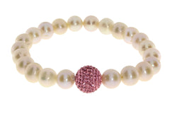 Genuine Fresh Water Pearl Crystal Bracelet