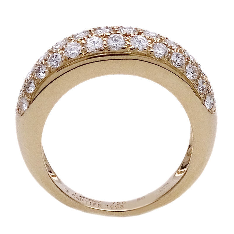 Cartier Ring Womens Diamond Gold 750 Mimi 50 Approximately No. 10