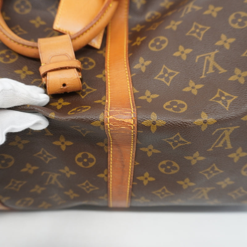 Auth Louis Vuitton Boston Bag Monogram Keepol 60 M41422 Unisex