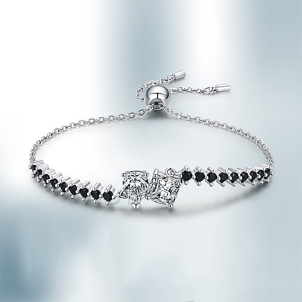 Eternal Love 925 Sterling Silver Charm Bracelet