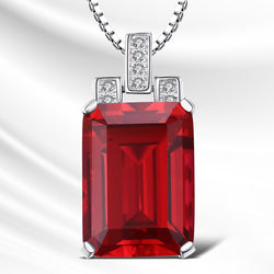 9ct Gold Red Ruby Pendant for Women