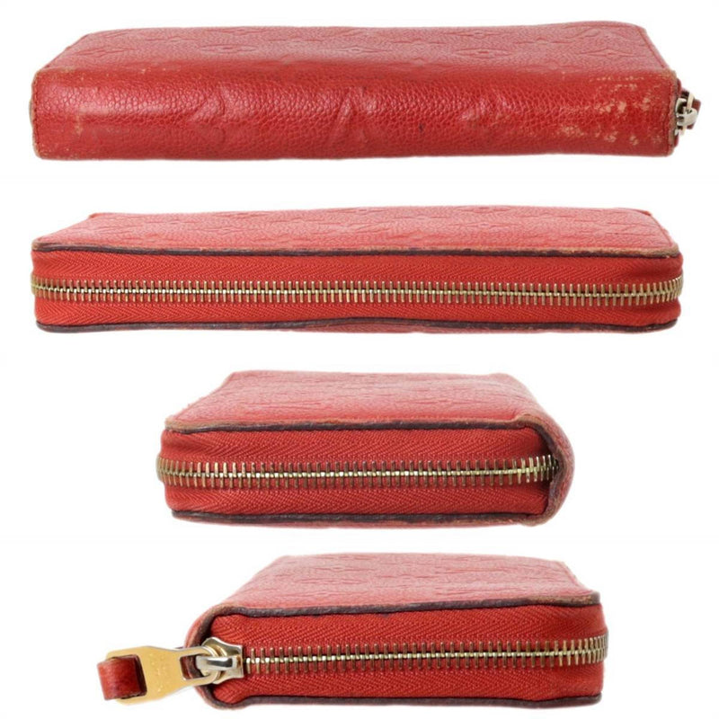 LOUIS VUITTON Zippy Wallet Monogram Amplant Scarlet M61788 SP4163 Box