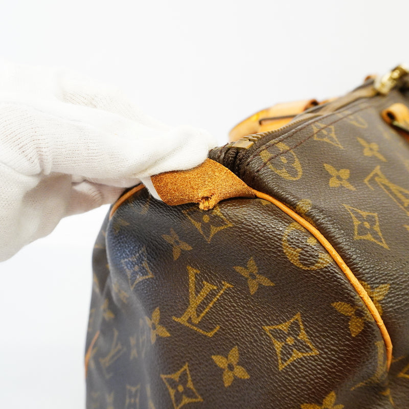 AuthLouis Vuitton Monogram Keepol 50 M41426 MenWomenUnisex Boston BagHandbag