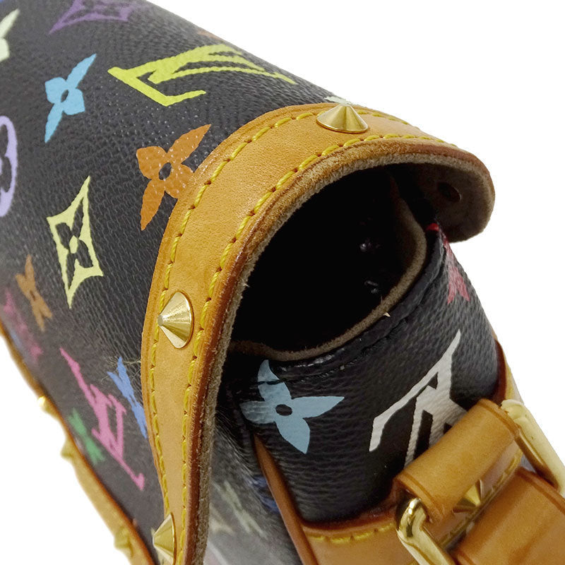 Louis Vuitton M92639 Womens Shoulder Bag BlackMonogramMulti-colorNoir