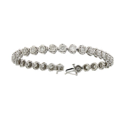 Genuine 3.00ct Diamond Tennis Bracelet 10KT White Gold