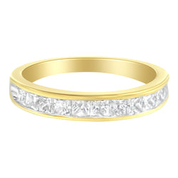 14KT Yellow Gold Diamond Channel Band Ring (1 cttw, H-I Color, SI2-I1 Clarity)