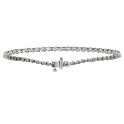 Genuine 1.00ct Diamond Tennis Bracelet 10KT White Gold