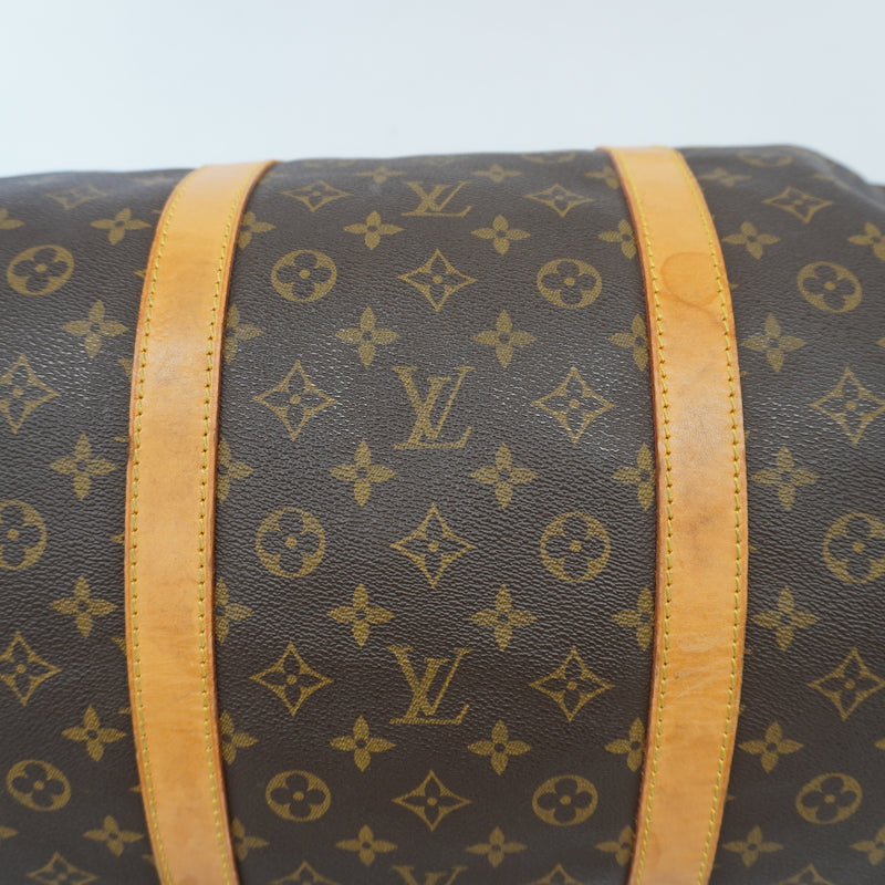 Auth Louis Vuitton Monogram Keepol 60 M41422 MenWomenUnisex Boston Bag