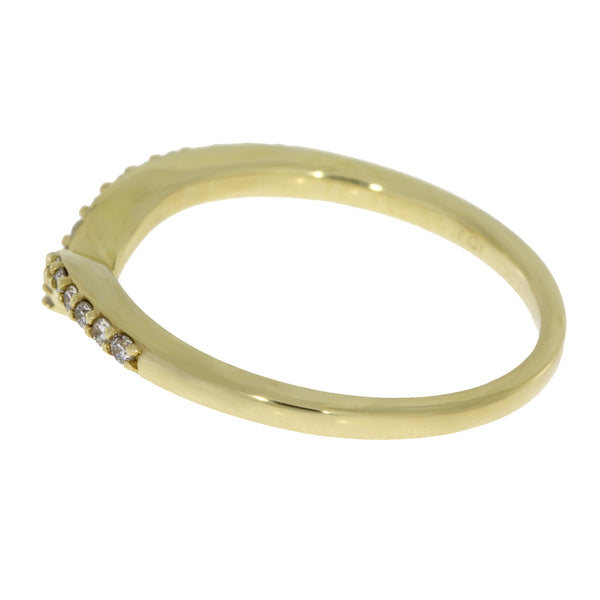 .15ct Diamond Wedding Band Ring 14KT Yellow Gold