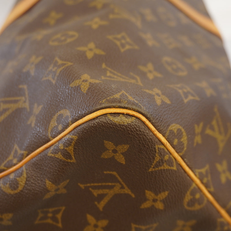 Auth Louis Vuitton Monogram Keepol 55 M41424 MenWomenUnisex Boston BagHandbag